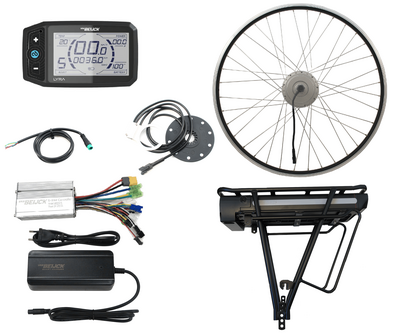 Elektrische ombouwset achterwiel 432Wh speciaal samengesteld voor de Bakfiets! - Power-Bike Ombouwset fiets