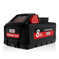 Vervangende M18 accu 8000mAh Milwaukee gereedschappen